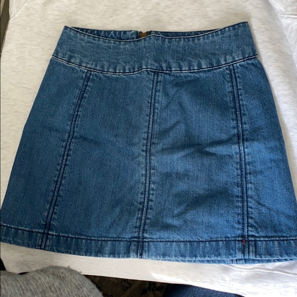 Free people denim skirt